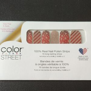 Color Street Red and Gold Nail Strips